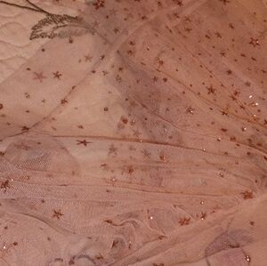 Vintage Y2K Victoria Secret Long Glitter Stars Robe Sheer Elegant Romantic VS